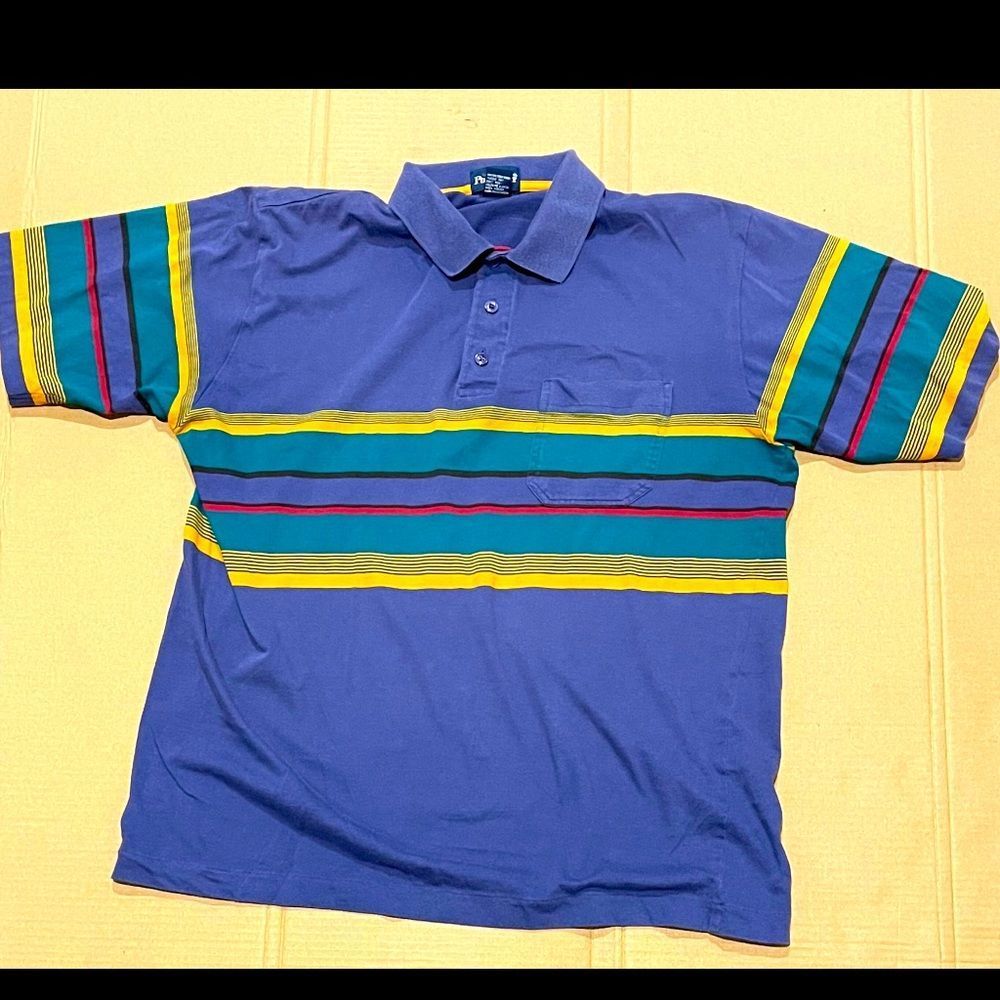 🎉 Final Spring Break Sale!! 😀 🎉 Men’s Vintage Striped Polo Shirt
